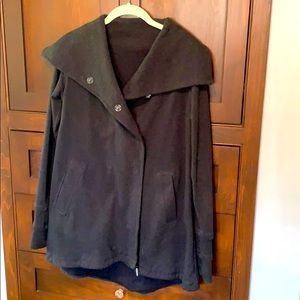 Lululemon double-breasted cotton/Lycra coat